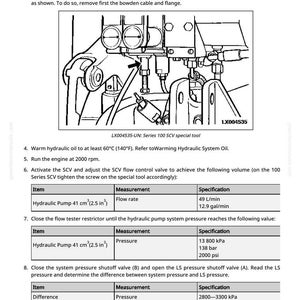 Op de afbeelding: Diagram van een mechanisch onderdeel met tekstinstructies. De afbeelding bevat een gedetailleerd beeld van het onderdeel met pijlen en labels. Metingen worden weergegeven in cm&sup3; en in&sup3;.
