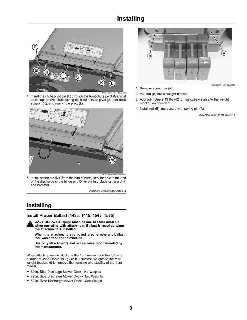 John Deere 60, 62, 72, 1400, 1500 Series, 1550, 1570, 1575, 1580, 1585 Terraincut Mower Operator Manual PDF Download image 9