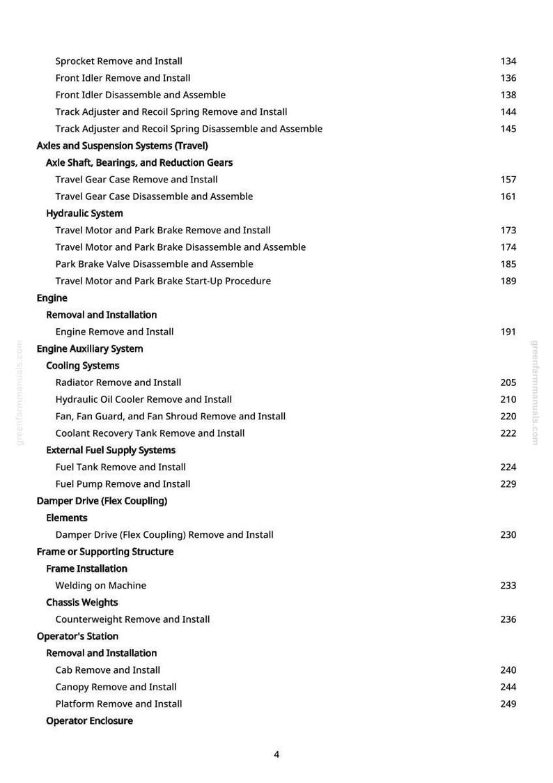 John Deere 30 P grävmaskin reparationsmanual PDF | Serviceverkstad | Direkt nedladdning bild 5