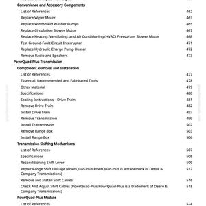 May include: A detailed table of contents from a manual, featuring various automotive repair topics. Sections include convenience components, transmission, and module information. Page numbers are listed on the right.