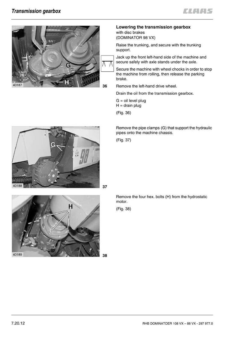 Claas Dominator 88vx 98vx 108vx Combine Repair Manual PDF | Service Workshop | Instant Download image 8