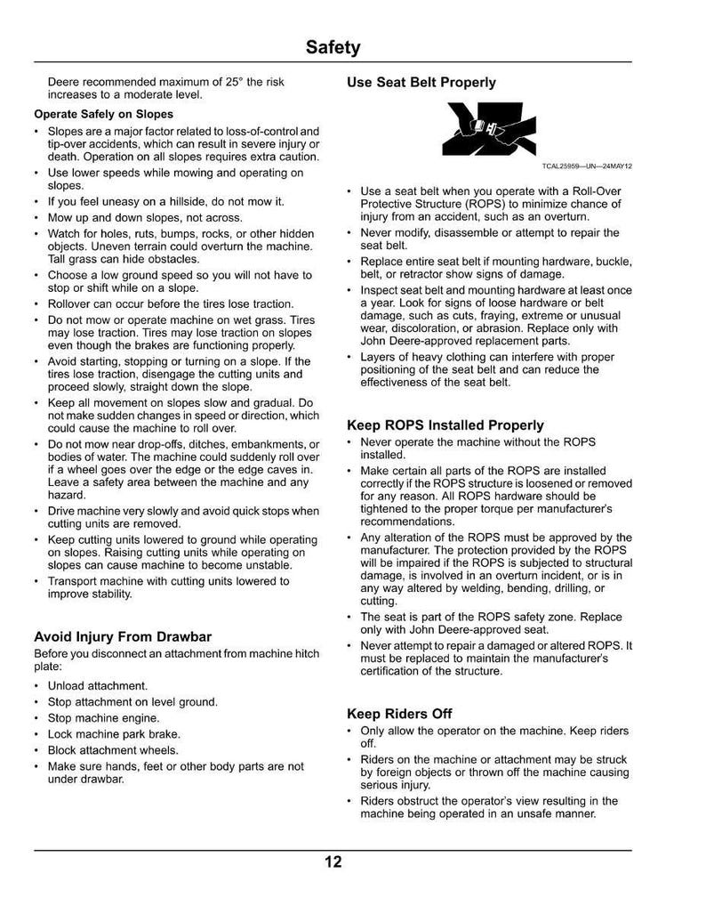 John Deere 7400A Mower Operator Manual PDF | Owners Guide | Instant Download image 10