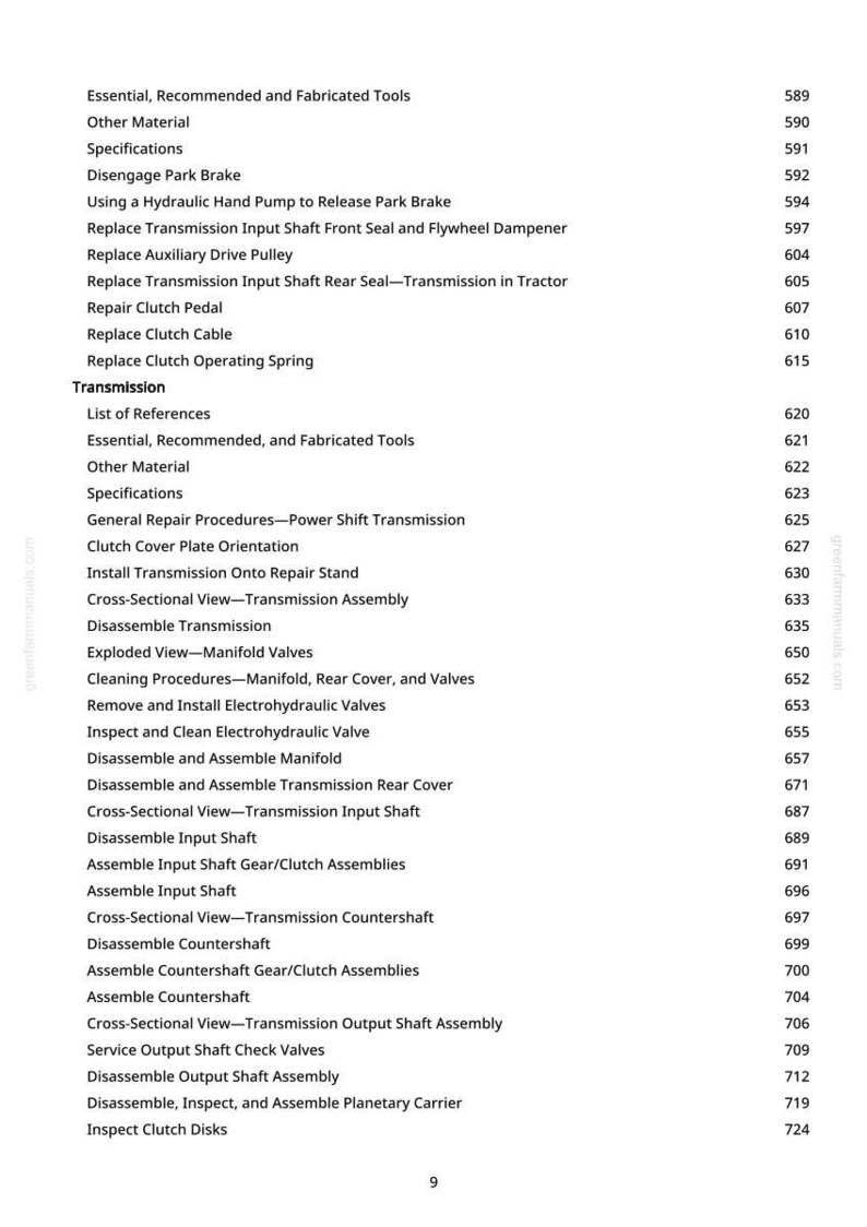 John Deere 8230T, 8330T, 8430T Tractor Repair Manual Pdf | Service Workshop | Instant Download image 9