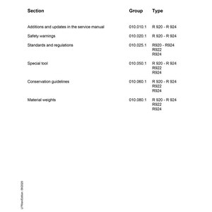 Liebherr R920 r922 r924 Hydraulic excavator Service Manual PDF | Workshop Repair | Instant Download image 7