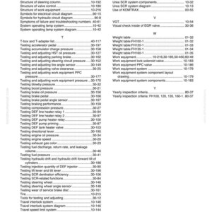Peut inclure: Une page de manuel avec un index de termes techniques, notamment des sections &laquo;&nbsp;Tests&nbsp;&raquo; et &laquo;&nbsp;Structure&nbsp;&raquo;. Le document, intitul&eacute; &laquo;&nbsp;FH100,120,135,160-1&nbsp;&raquo;, r&eacute;pertorie des &eacute;l&eacute;ments et des proc&eacute;dures.