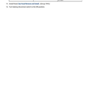 May include: A page from a manual with instructions for tightening lock nuts. The table shows the item as "Lock Nut" with a torque measurement of 37 N-m (27 lb-ft). Additional instructions are also included.