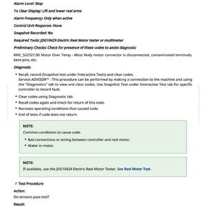 Puede incluir: Un documento de diagn&oacute;stico titulado "RMC 522919.12 - Invalid Hall State Detected at Start Up". El documento proporciona pasos para la soluci&oacute;n de problemas, incluyendo comprobaciones preliminares, diagn&oacute;stico y procedimientos de prueba. Incluye notas sobre causas comunes y herramientas necesarias.