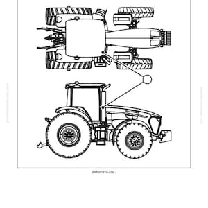May include: Line drawing of a tractor, with a top-down view of the tractor's top and wheels, and a side view of the tractor. The text "E166 - Right Beltline Flood Light" is at the top.