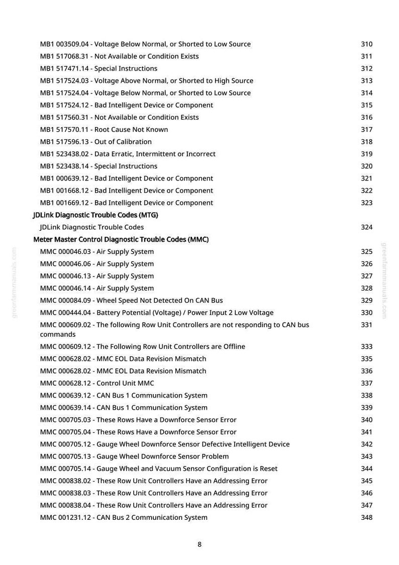 John Deere DB80 48-radig, DB88 48-radig, DB90 36-radig, DB80 32-radig, DB44 24-radig, DB66 36-radig planteringsmaskin Diagnostikmanual PDF | Direktnedladdning bild 8