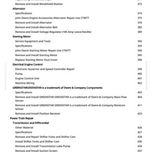 John Deere 9650 Cts skördetröska Teknisk manual PDF | Direkt nedladdning bild 10