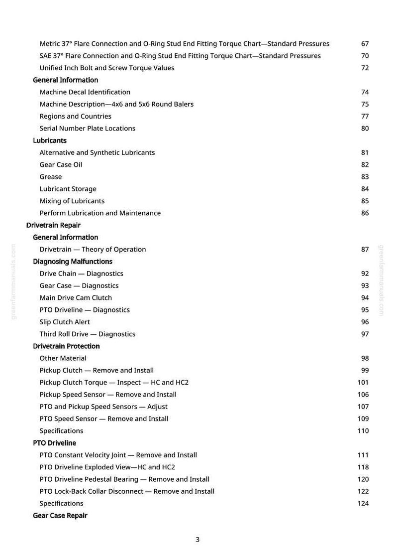 John Deere 461R, 561R technische handleiding ronde-balenpersen pdf | Direct downloaden afbeelding 4