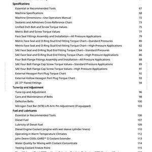 Pode incluir: Uma p&aacute;gina de manual com um sum&aacute;rio detalhado. O texto inclui especifica&ccedil;&otilde;es, afina&ccedil;&atilde;o, combust&iacute;vel e lubrificantes, entre outros detalhes t&eacute;cnicos. O n&uacute;mero da p&aacute;gina &eacute; 3.