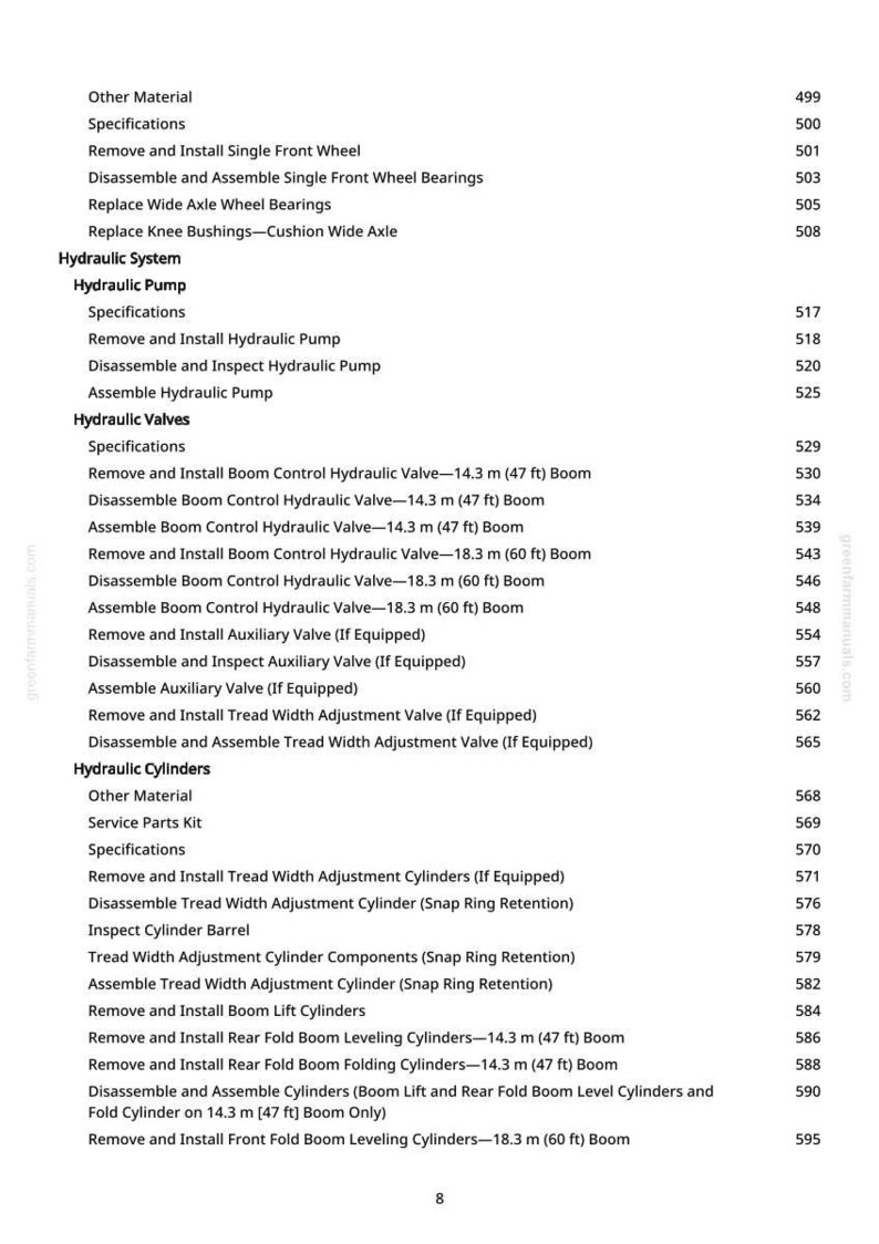 Teknisk manual för John Deere 6700 självgående spruta i PDF-format | Direkt nedladdning bild 7