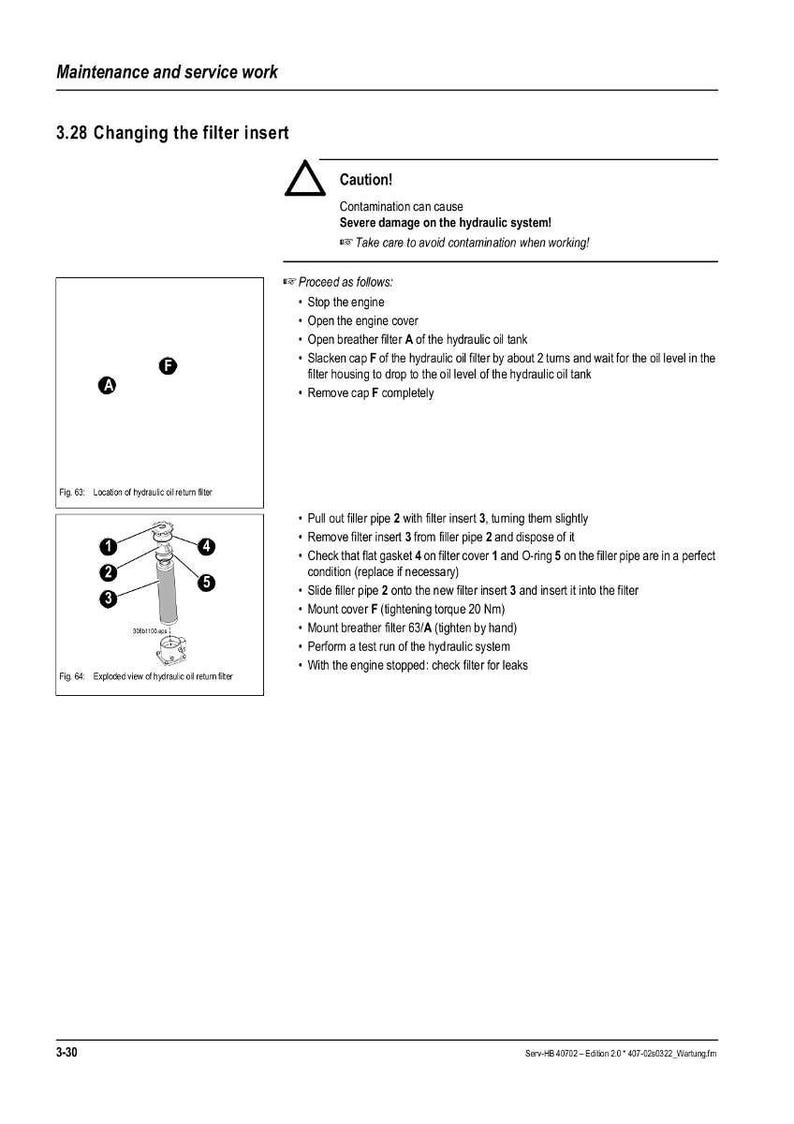 Manual de reparación en PDF / Taller de servicio / Descarga instantánea de la manipuladora telescópica Wacker Neuson Kramer 2506 imagen 4