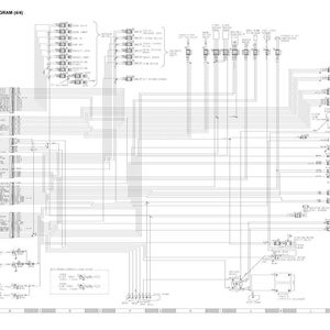 May include: A detailed electrical circuit diagram (4/4) with numerous lines, symbols, and text labels. The diagram is in black and white, showing the intricate connections and components of an electrical system. The title "ELECTRICAL CIRCUIT DIAGRAM (4/4)" is at the top.