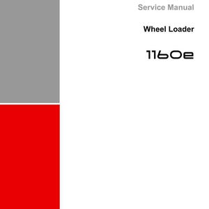 Puede incluir: Documento blanco con el logotipo de Weidemann y el texto "Service Manual Wheel Loader 1160e". El documento tambi&eacute;n incluye el tipo de veh&iacute;culo, la fecha, el n&uacute;mero de documento y el idioma.
