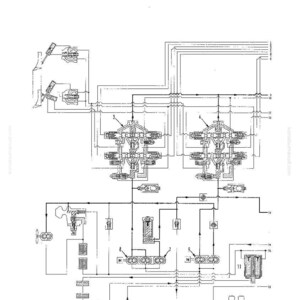 May include: Diagram of a work equipment control circuit, labeled "Ripper RAISE operation." The diagram includes various components, lines, and symbols, with text at the top indicating "STRUCTURE AND FUNCTION" and "OPERATION OF WORK EQUIPMENT CONTROL CIRCUIT."