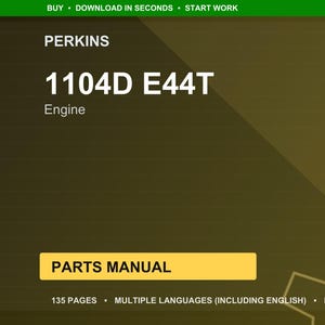 Perkins 1104D e44t motordelsmanual PDF | Illustrerad katalog | Direktnedladdning bild 1