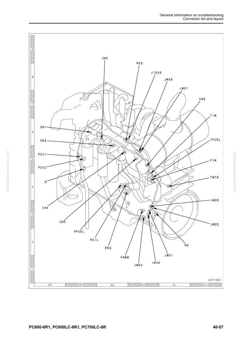 Komatsu PC600-8R1, PC600LC-8R1, PC700LC-8R hydraulisk grävmaskin servicemanual i PDF-format bild 6
