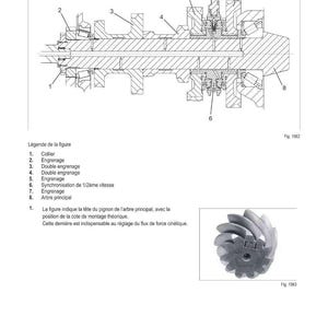 May include: Diagram of a mechanical assembly, featuring cross-sectional views of gears, shafts, and related components. The image includes labels and a detailed legend, illustrating the structure and function of the parts. A separate image shows a gear with the number 171.