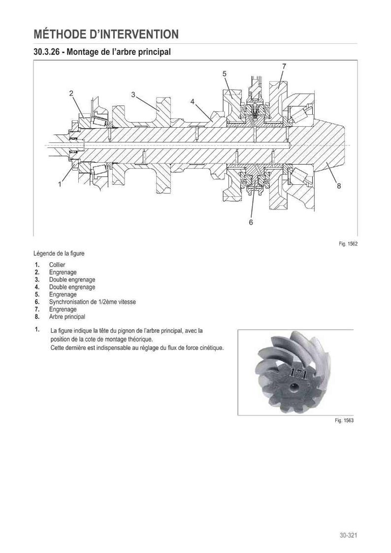 May include: Diagram of a mechanical assembly, featuring cross-sectional views of gears, shafts, and related components. The image includes labels and a detailed legend, illustrating the structure and function of the parts. A separate image shows a gear with the number 171.