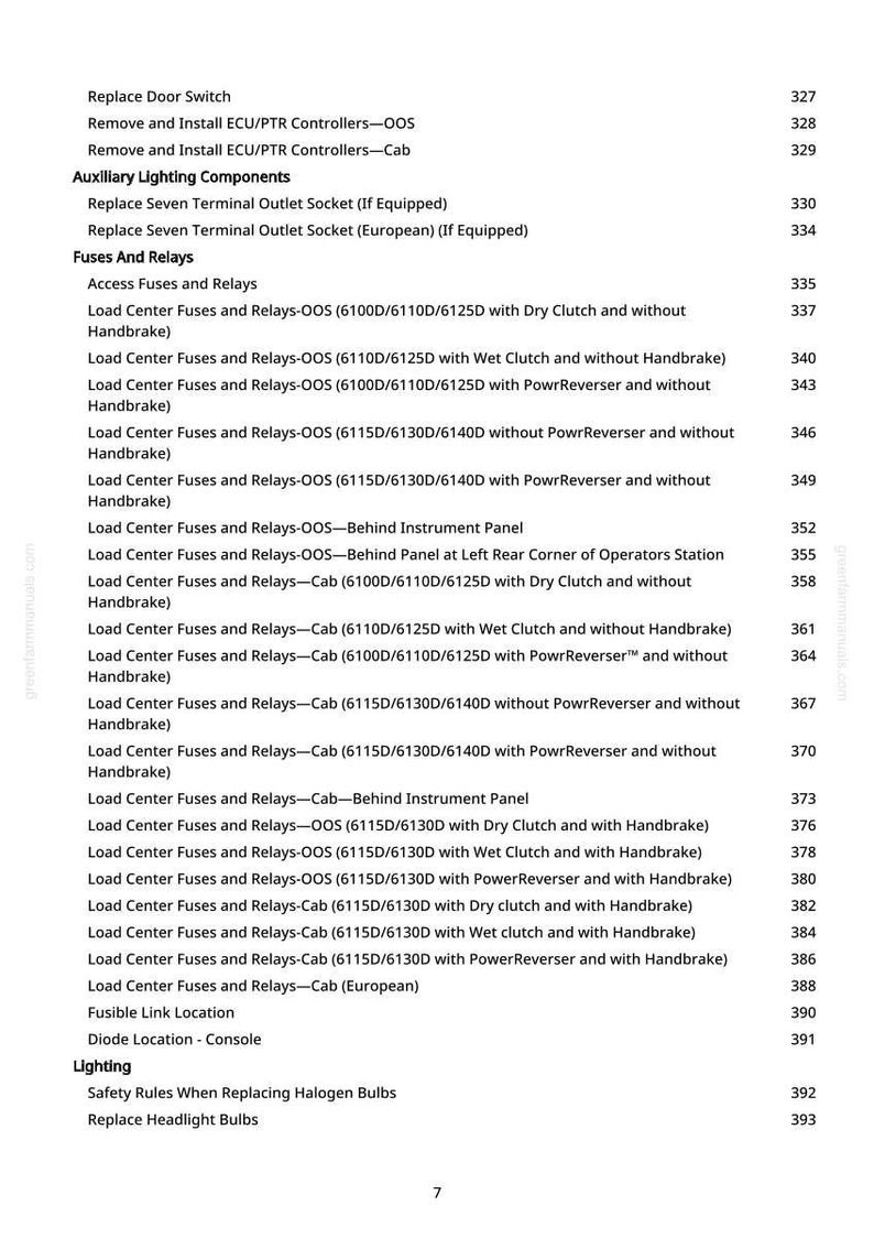 Op de afbeelding: Een pagina uit een handleiding met details over elektrische componenten van auto's. De tekst bevat "Zekeringen en relais", "Verlichting" en specifieke componentnamen met bijbehorende nummers. De pagina is wit met zwarte tekst.