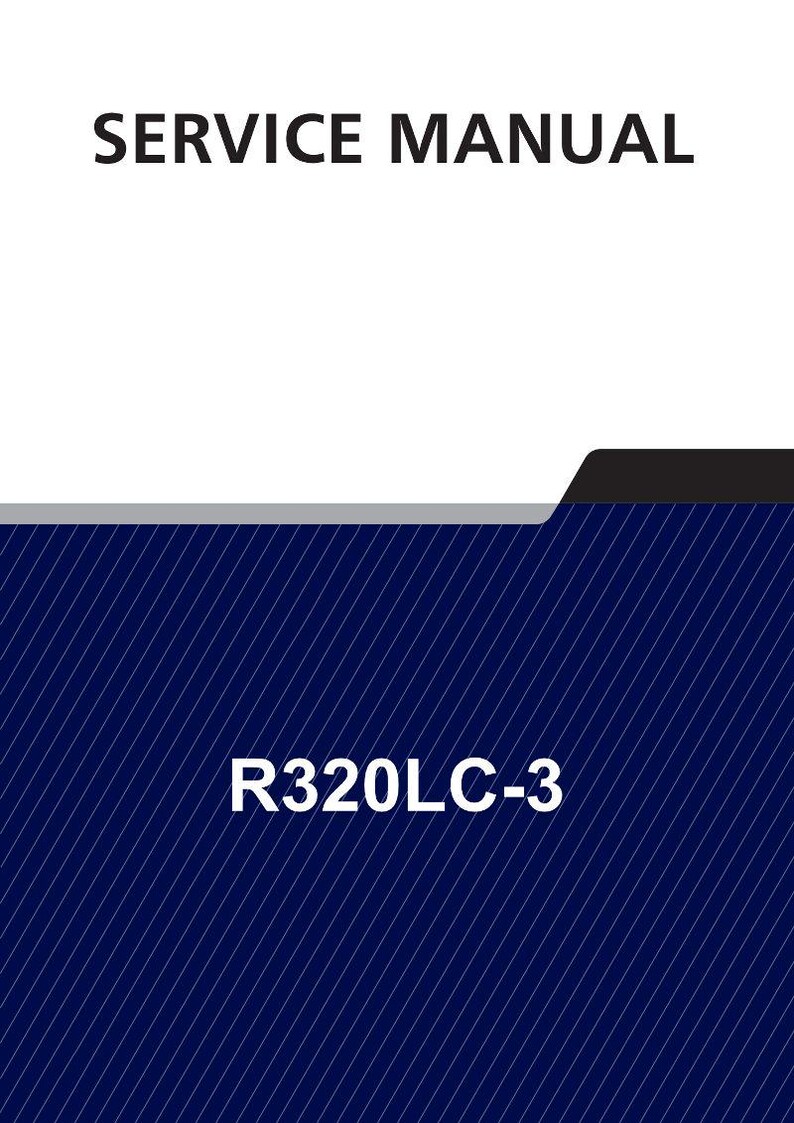 HYUNDAI R320LC-3 Crawler Excavator Service Manual | PDF | Instant Download image 1