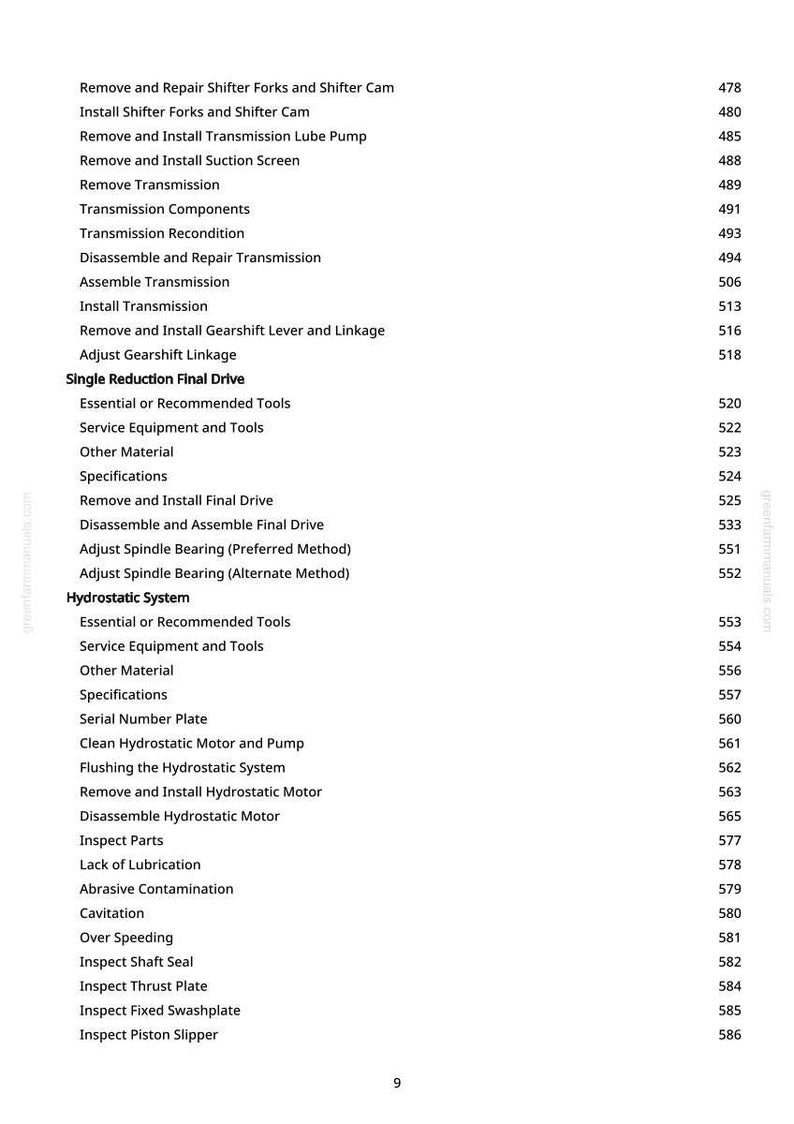 John Deere 9660 Cts Självgående Skördetröska Teknisk Manual Service PDF Verkstad Nedladdning bild 11