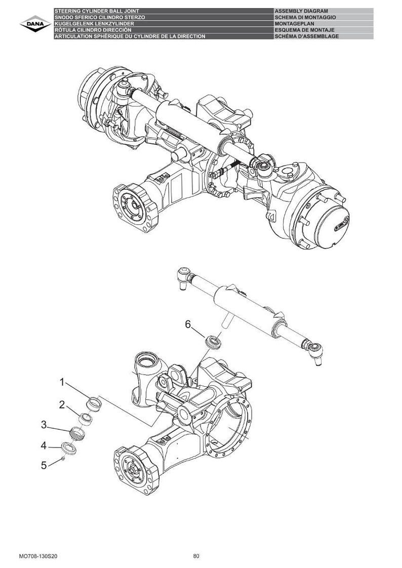Dana 708 130 S20 Axel Verkstadsmanual PDF | Service Reparation | Direkt Nedladdning bild 8