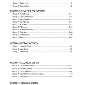 Manual de servicio de la excavadora de ruedas Hyundai R60WVS Pro / PDF / Descarga instantánea imagen 1