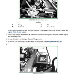 John Deere 180 E-Cut Hybrid And 220 E-Cut Hybrid Mower Technical Manual PDF | Instant Download image 5