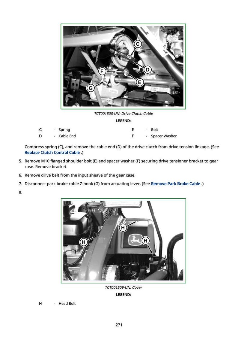 John Deere 180 E-Cut Hybrid And 220 E-Cut Hybrid Mower Technical Manual PDF | Instant Download image 5