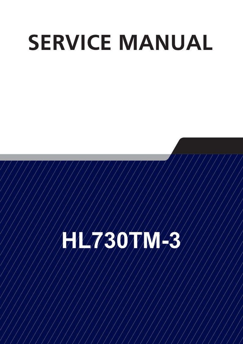 Manuel d'entretien de la chargeuse sur pneus HYUNDAI HL730TM-3 | PDF | Téléchargement instantané image 1