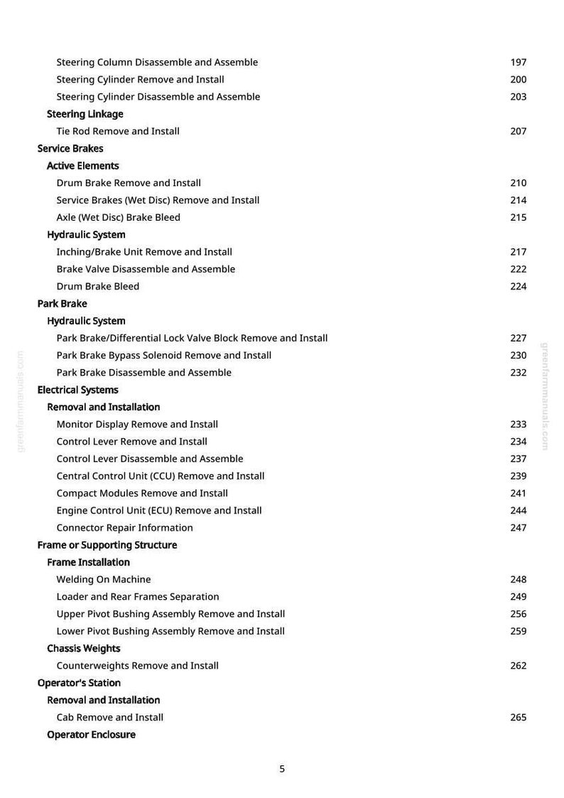 John Deere 326 P 4Wd lastare reparationsmanual PDF | Serviceverkstad | Direkt nedladdning bild 6