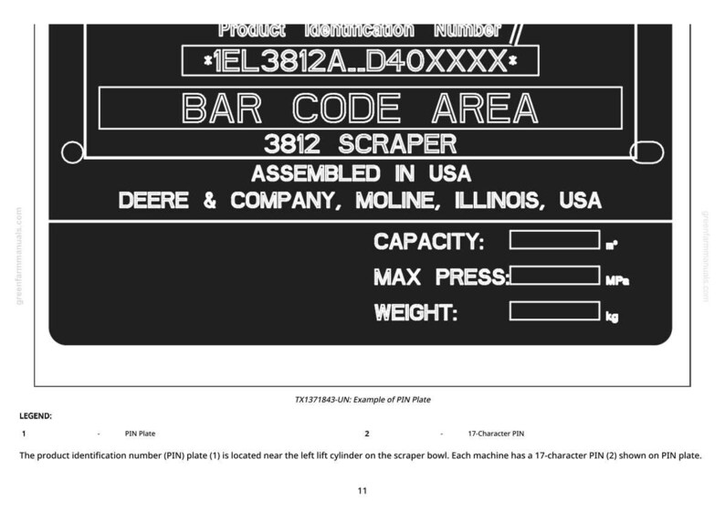 May include: Black and white product identification plate with text. The plate includes the text "BAR CODE AREA", "3812 SCRAPER", and "ASSEMBLED IN USA". It also lists "CAPACITY", "MAX PRESS", and "WEIGHT".