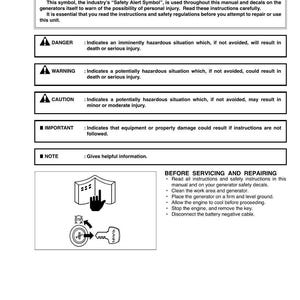Kubota Diesel Generator SQ-EU Series Workshop Manual | Instant PDF Download image 2