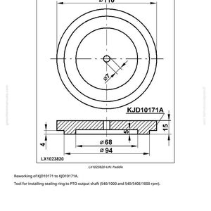May include: Technical diagram of a retainer, with measurements in millimetres. The diagram shows a circular component with a central hole and a cross-section view. The text "Retainer" and part numbers are included.