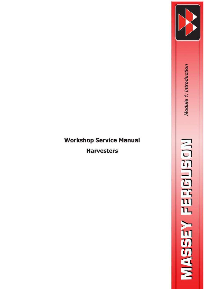 Massey Ferguson MF32 MF34 MF38 Skördetröska Servicehandbok PDF | Verkstadsreparation | Direktnedladdning bild 4