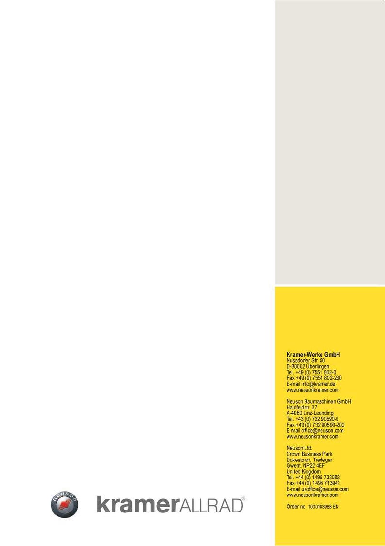 Wacker neuson kramer 750 850 Wheel loader Repair Manual PDF | Service Workshop | Instant Download image 11