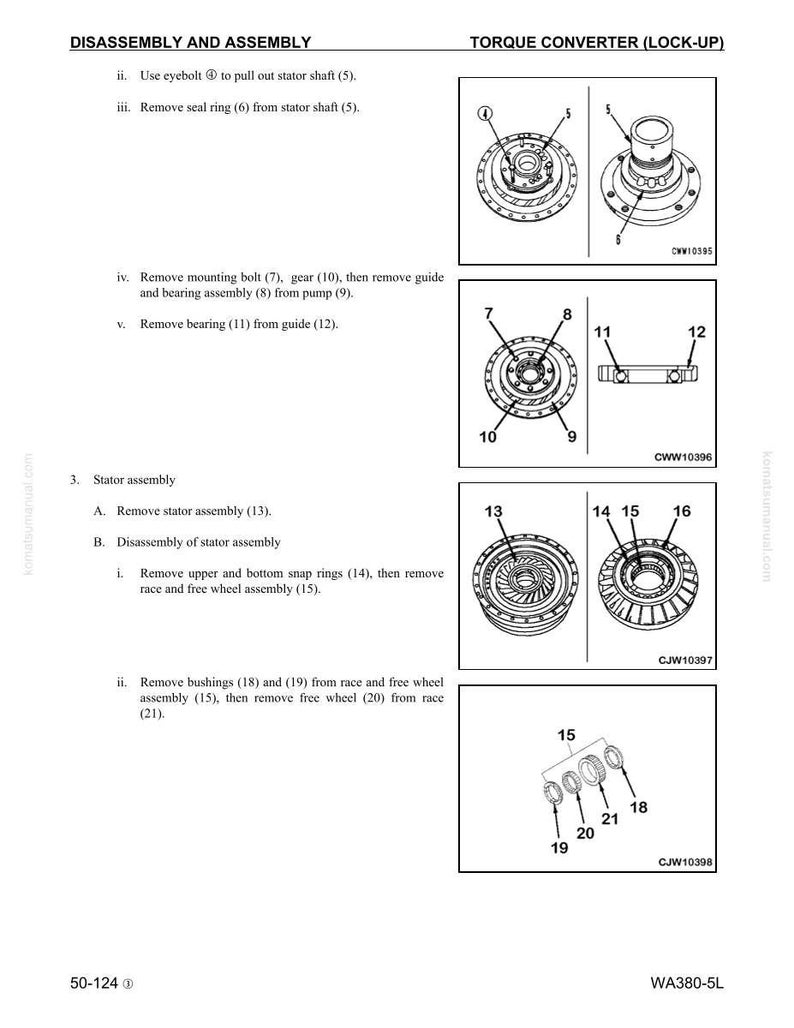Komatsu Wa380-5L lastare servicemanual PDF | Verkstadsreparation | Direktnedladdning bild 10
