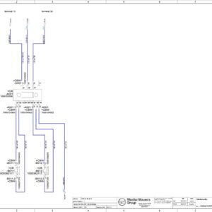 Puede incluir: Un diagrama t&eacute;cnico con l&iacute;neas azules y texto, etiquetado como "terminal 15" y "terminal 30". El diagrama incluye varios s&iacute;mbolos y anotaciones de texto, probablemente representando un circuito o sistema el&eacute;ctrico. La esquina inferior derecha presenta un logotipo de la empresa.