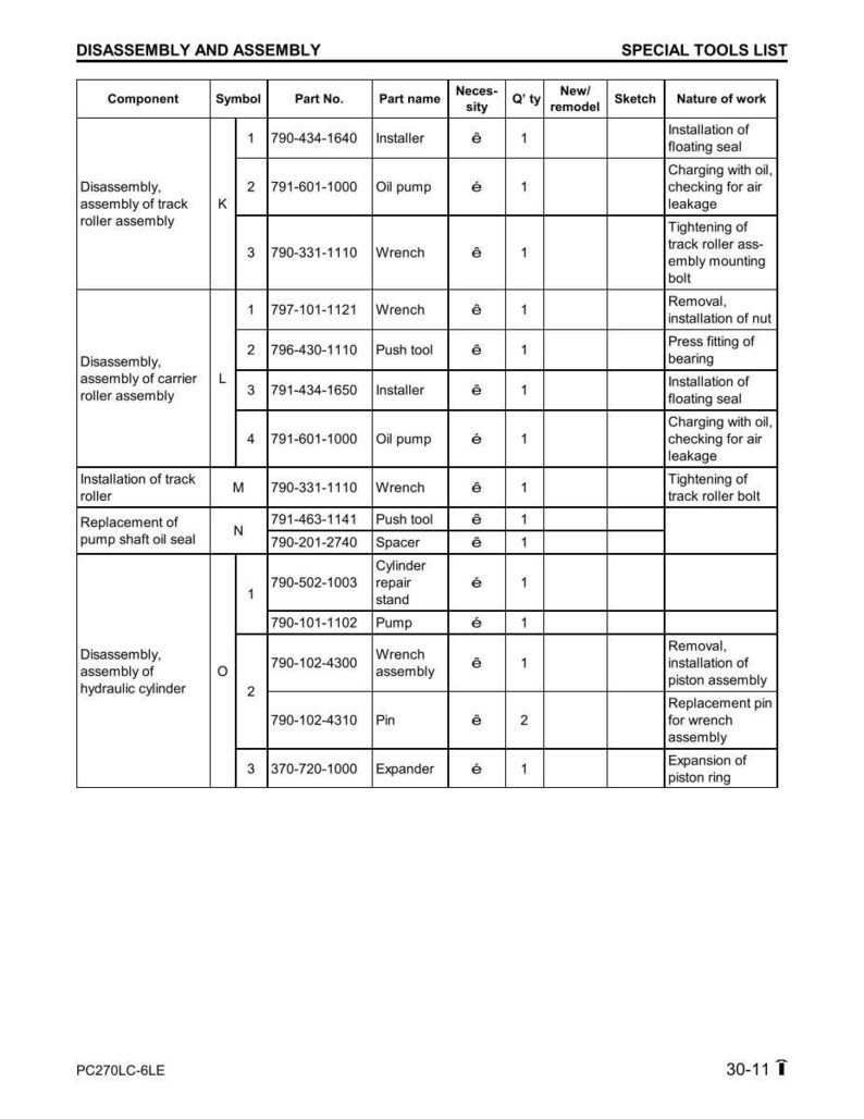 Komatsu PC270LC-6LE hydraulisk grävmaskin servicemanual reparation verkstad PDF-nedladdning bild 9
