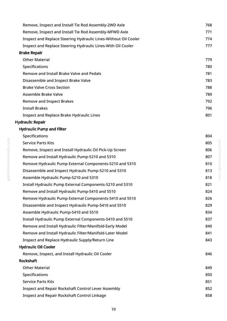 John Deere 5210, 5310, 5410, 5510 Tractor Technical Manual PDF | Instant Download image 10
