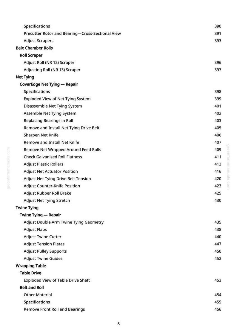 John Deere 744 Inplastningspress Teknisk manual Service PDF Verkstad Ladda ner bild 10