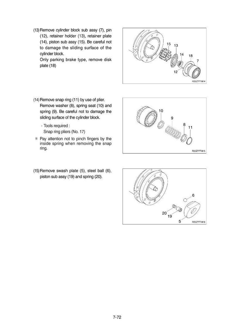 HYUNDAI R35Z-7 Kettenbagger Service Anleitung | PDF | Sofort Download Bild 5