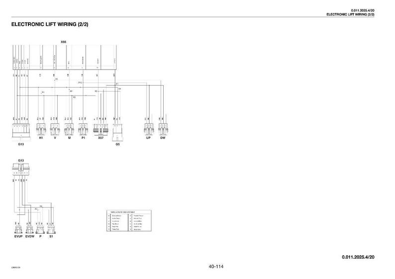 Puede incluir: Diagrama en blanco y negro del cableado de elevaci&oacute;n electr&oacute;nica, con componentes y puntos de conexi&oacute;n etiquetados. El diagrama utiliza l&iacute;neas y s&iacute;mbolos para representar las conexiones el&eacute;ctricas.