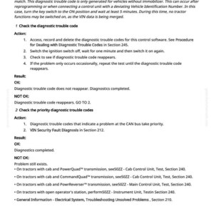 Puede incluir: Documento t&eacute;cnico titulado "EIC 521192.11 - Informaci&oacute;n VIN, Desajuste". El texto detalla los procedimientos de diagn&oacute;stico para problemas de n&uacute;mero de identificaci&oacute;n del veh&iacute;culo, incluida la comprobaci&oacute;n de c&oacute;digos de diagn&oacute;stico.