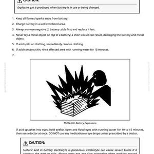 K&ouml;nnte beinhalten: Eine Seite aus einem Handbuch mit Sicherheitshinweisen f&uuml;r Batterien. Der Text enth&auml;lt Warnungen vor explosivem Gas, S&auml;urespritzern und Kurzschl&uuml;ssen. Eine Illustration zeigt eine Batterieexplosion. Der Text enth&auml;lt auch Anweisungen.