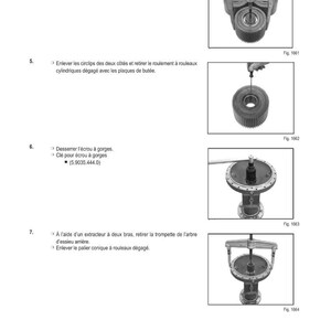 May include: A manual page titled "M&Eacute;THODE D'INTERVENTION" with diagrams illustrating mechanical procedures. The diagrams show various mechanical components and tools used in the process. The page includes text instructions.