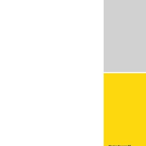 Op de afbeelding: Een witte achtergrond met het Wacker Neuson-logo linksboven. Het logo is een rode W in een zilveren cirkel. De tekst "WACKER NEUSON" is donkergrijs. Een gele en grijze sectie bevindt zich aan de rechterkant van de afbeelding.